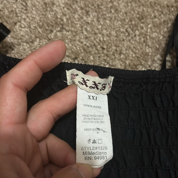 Black spaghetti strap Forever21 corset M - Picture 5 of 6